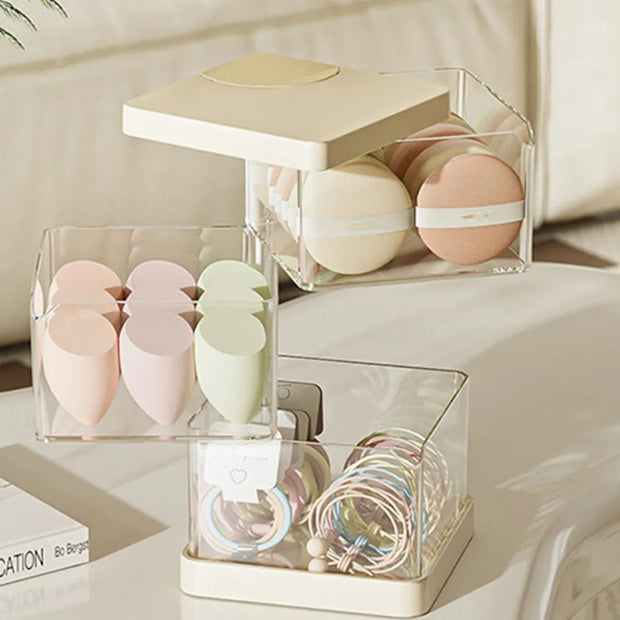 Rotating Desktop Storage Box – Durable 360° Organizer for Office, Home & Dorm