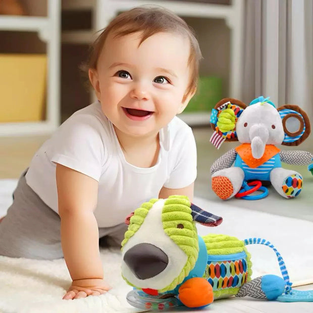 Multi-Sensory Animal Rattle – Colorful Toy for Early Development