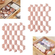 Honeycomb Drawer Organizer – 2 Pack Divider for Socks, Underwear, Bras, Ties, Belts & Scarves