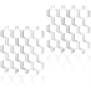 Honeycomb Drawer Organizer – 2 Pack Divider for Socks, Underwear, Bras, Ties, Belts & Scarves
