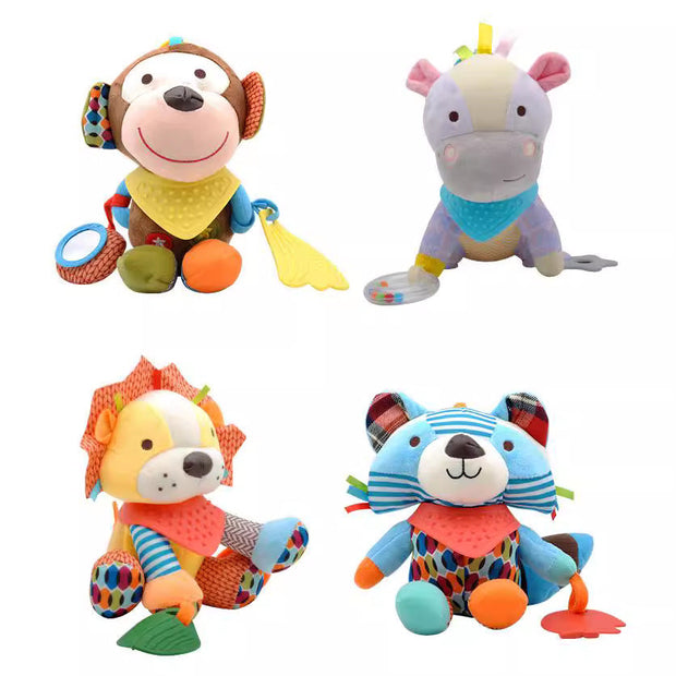 Multi-Sensory Animal Rattle – Colorful Toy for Early Development