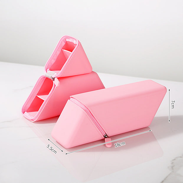 Portable Pencil Holder – Silicone 60° Divider | Convenient Positioning & Retrieval