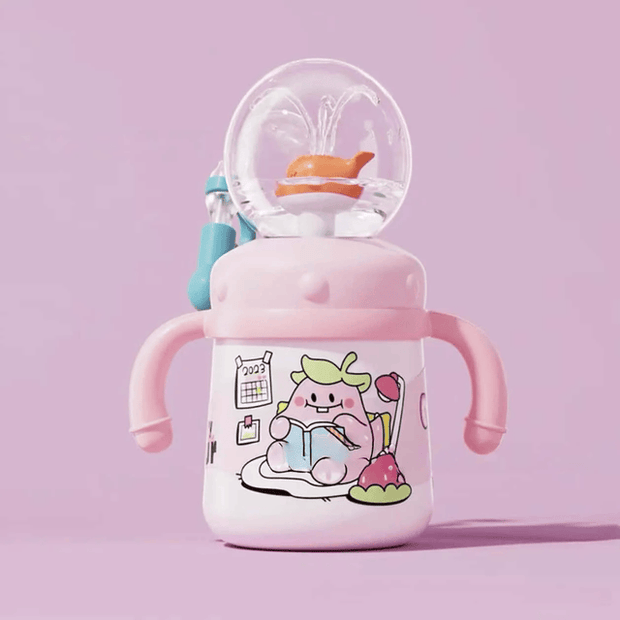 Interactive Whale Fountain Tumbler water Bottle