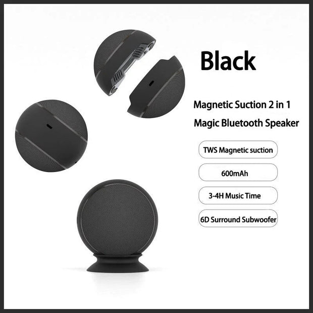 2-in-1 Detachable Magic Bluetooth Speaker – Portable High-Quality Sound