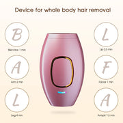 Hair Removal Device – Home Use Permanent Hair Remover | 500,000 Flashes