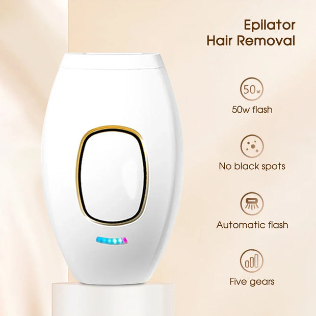 Hair Removal Device – Home Use Permanent Hair Remover | 500,000 Flashes