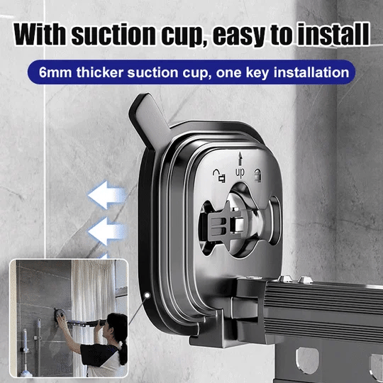 Suction Cup Wall Mounted Folding Drying Rack