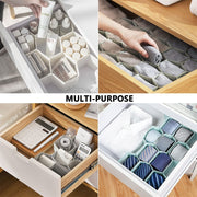 Honeycomb Drawer Organizer – 2 Pack Divider for Socks, Underwear, Bras, Ties, Belts & Scarves