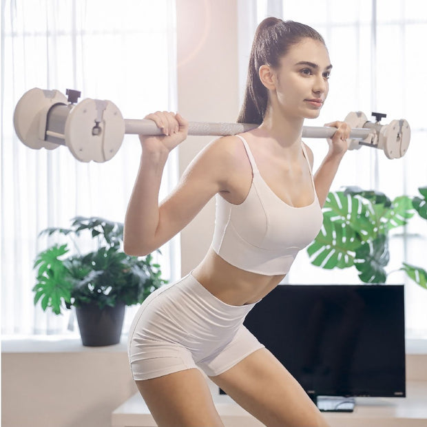 Adjustable Dumbbell 11 lbs (5 kg) – 5-Level Pure Series White Dumbbell for Versatile Training