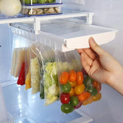 Refrigerator Hanging Storage Drawer – Sliding Track Tray for Food Organization & Fresh-Keeping