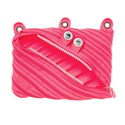 Monster 3-Ring Pencil Case – Fun Zipper Pouch with Wide Opening