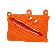 Monster 3-Ring Pencil Case – Fun Zipper Pouch with Wide Opening